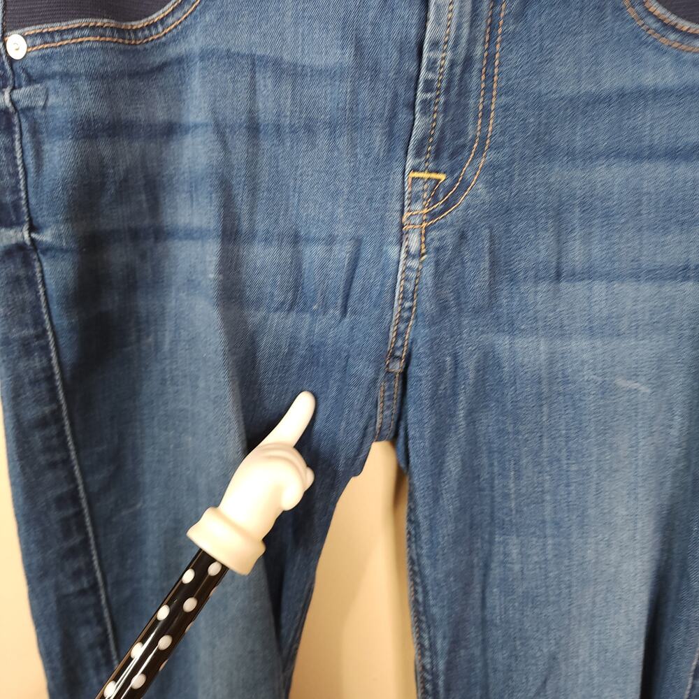 7 For All Mankind Secret Fit Belly B(AIR) Ankle Skinny Maternity Jeans 26 - Picture 4 of 12